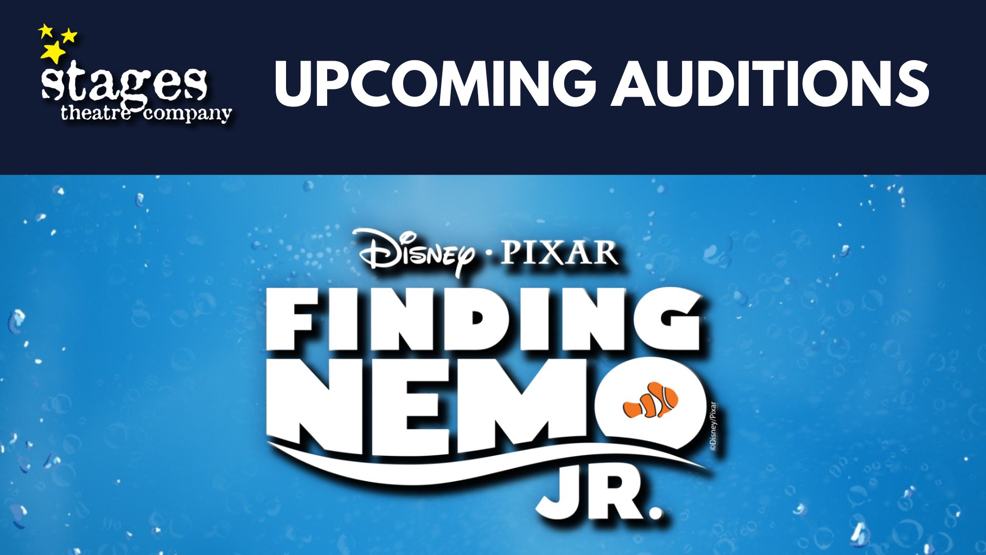 Auditions for Disney’s Finding Nemo JR.