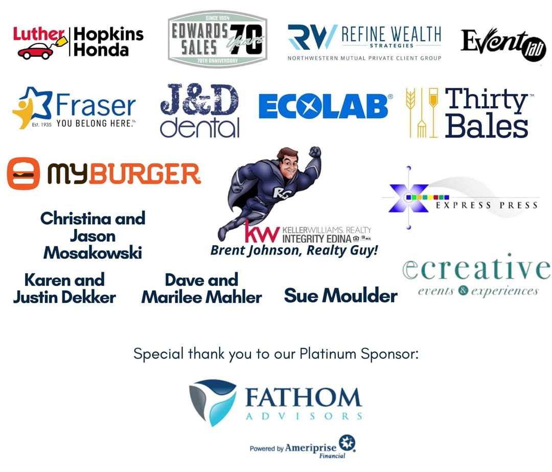 image collage of Starlight Celebration's sponsors