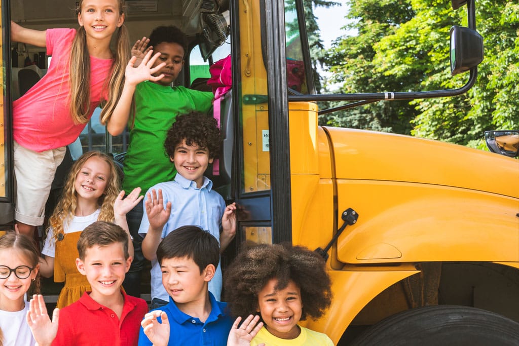 Group of young students attending Stages Theatre Company